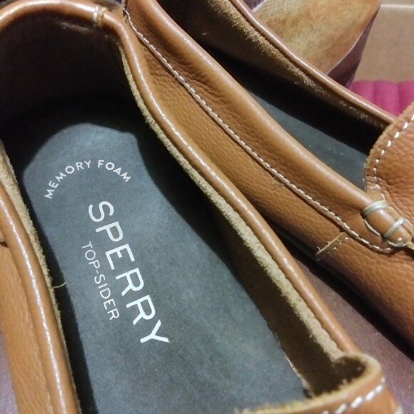Men\'s Sperry Top-Sider Wave Driver Full-Grain Leather Flats Slip-0n Shoes main image 4